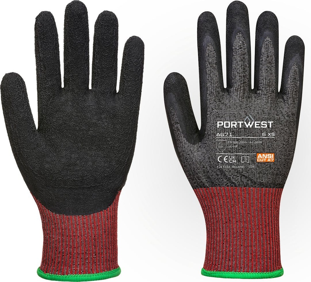 [A671K8RL] Portwest A671 CS Cut F13 Latex Glove