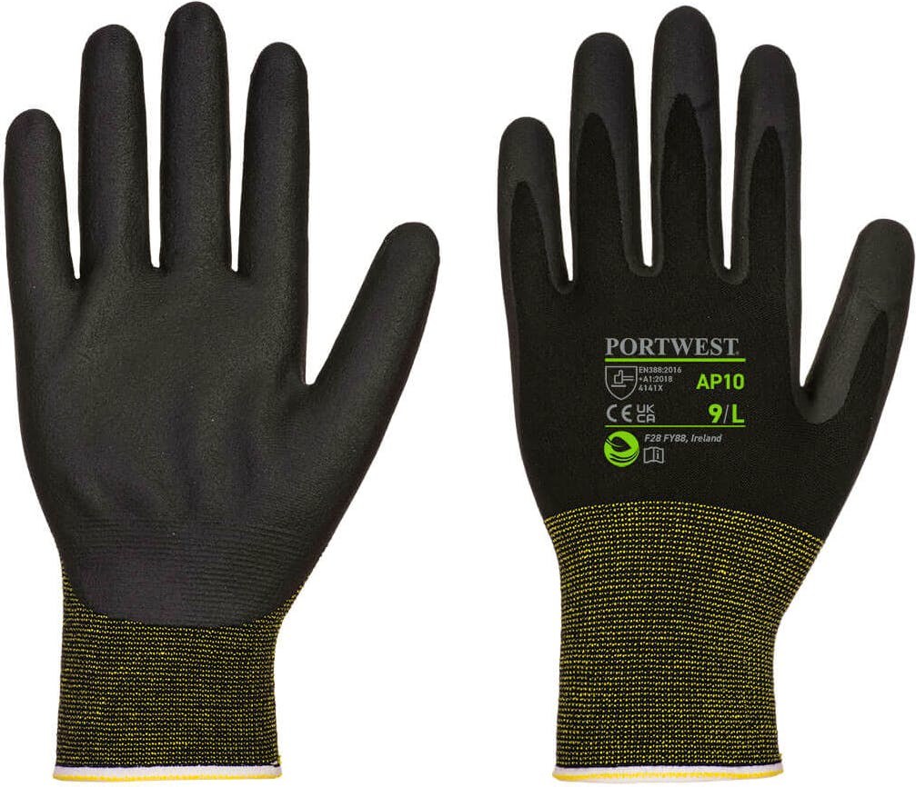 [AP10K8RL] Portwest AP10 NPR15 Foam Nitrile Bamboo Eco Glove (Pk12)