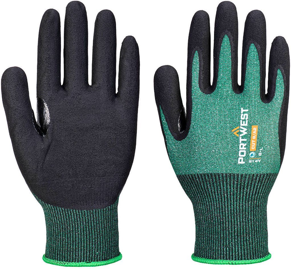 [AP15E8RL] Portwest AP15 SG Cut B18 Eco Nitrile Glove (Pk12)