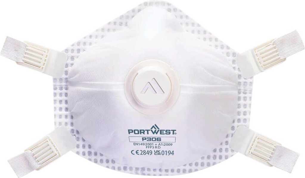 [P306WHR] Portwest P306 FFP3 Ultimate Valved Reusable Respirator (Pk5)