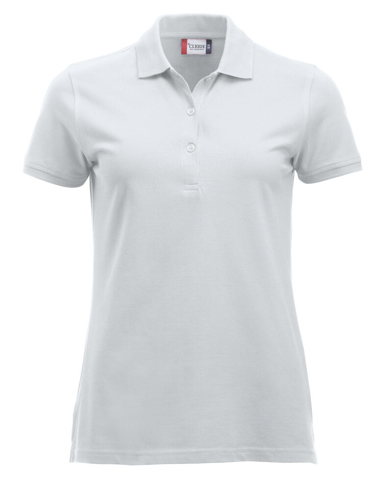 [028246-00-3] Clique 028246 Classic Marion S/S Polo (wit (0), XS)
