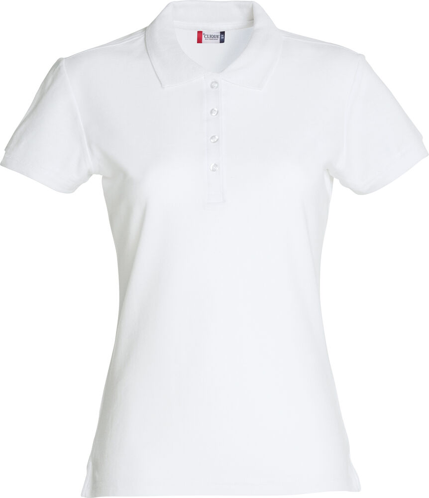 [028231-00-3] Clique 028231 Basic Polo Women (wit (0), XS)