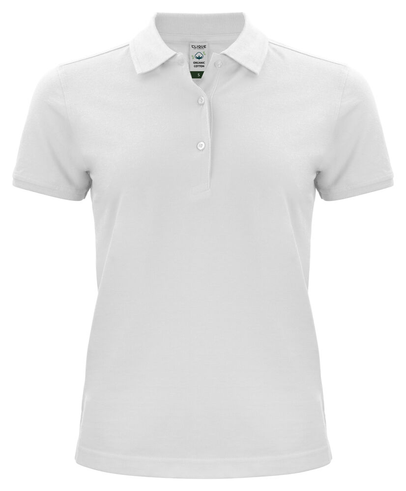 [028265-00-3] Clique 028265 Classic OC Polo Women (wit (0), XS)
