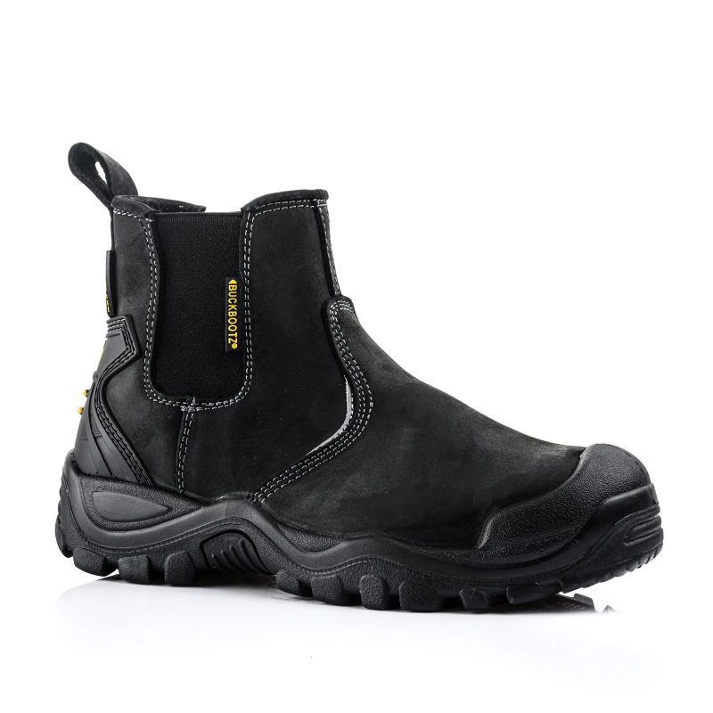 [473011] BuckBootz Instapper BSH006 Hoog S3 + KN (40, Bruin BSH006BR)